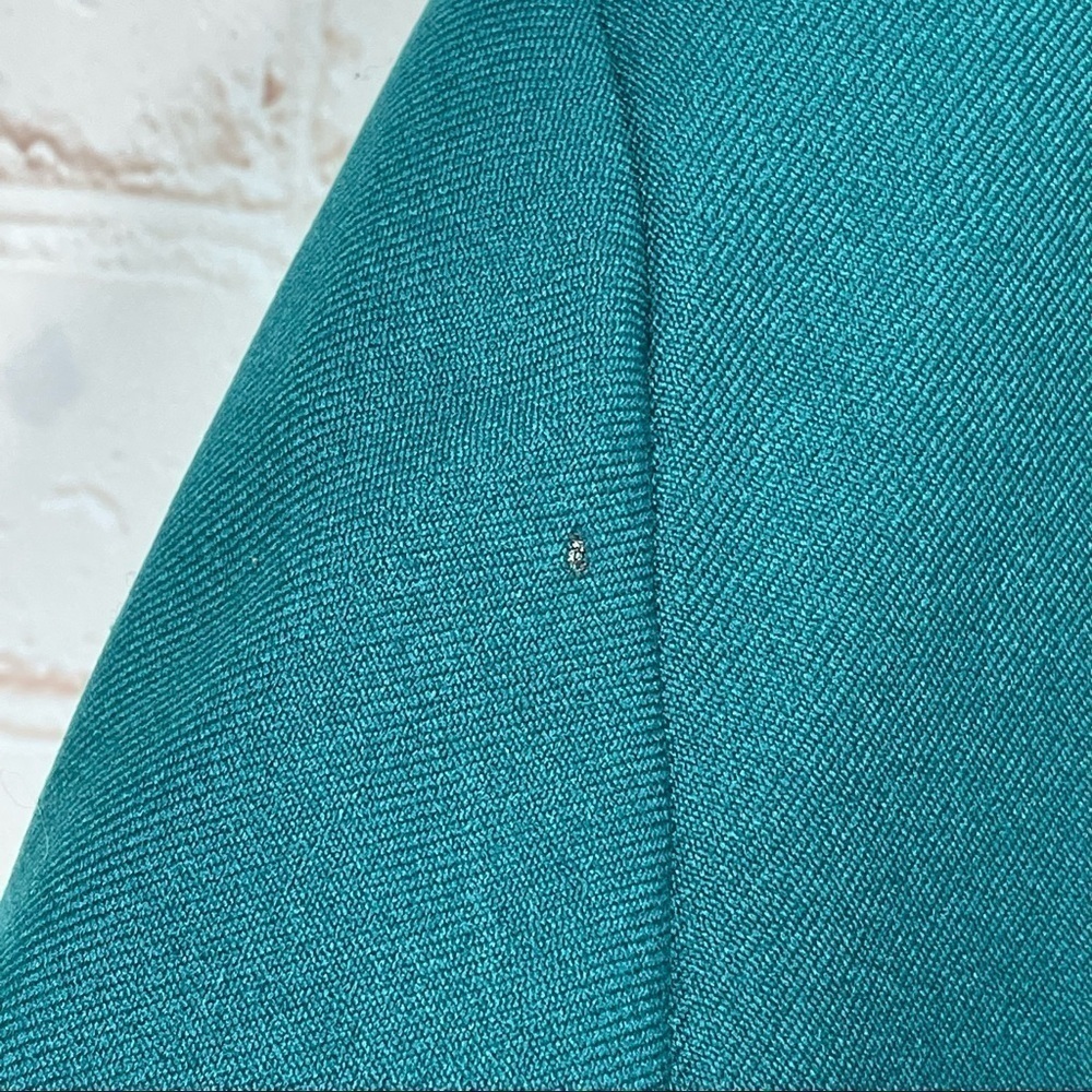 Vintage 70’s Levi Strauss & Co Bend Over Womens Green Polyester Blazer Size 18 - Picture 5 of 8